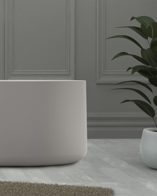 Ванна из искусственного камня ABBER Stein AS9607 белая матовая 170х75х55 см фото в интернет-магазине Русалия