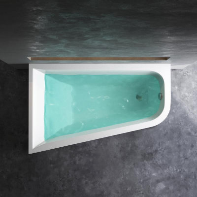 W72A-160L100W-A2 Ванна акриловая spirit  ассиметричная 160x100, без слива/перелива, левосторонняя Am.Pm фото в интернет-магазине Русалия