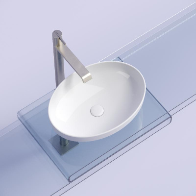 Умывальник чаша накладная овальная Element 502*363*145мм CN6056 Ceramica Nova фото в интернет-магазине Русалия