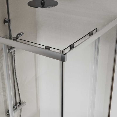 Душевой уголок City VSS-5CT8010CL, 1000*800, хром, стекло прозрачное Vincea фото в интернет-магазине Русалия