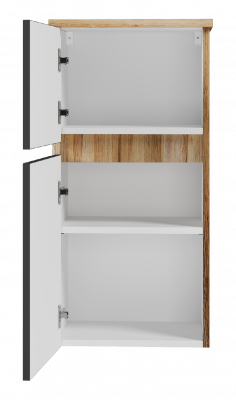 Шкаф Ива 40 подвесной универсальный (графит) П-Ива05040-48 Misty фото в интернет-магазине Русалия