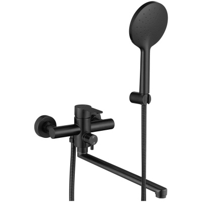 Смеситель для ванны Fmark FS8224H, черный фото в интернет-магазине Русалия