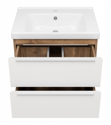 Тумба Карат 65 подвесная с раковиной Dreja Harmonia 65 Misty фото в интернет-магазине Русалия