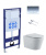 SET AQUATEK ВЕГА-1905-016 (рама AQUATEK Standard INS-0000012 с клавишей KDI-0000016 и крепежом KKI-0000001+унитаз ВЕГА AQ1905-00 с тонким сиденьем sc фото в интернет-магазине Русалия