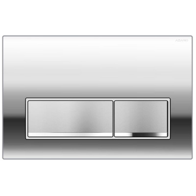 Кнопка смыва AZARIO NEW двойная, пластик, хром (AZ-015.02) фото в интернет-магазине Русалия