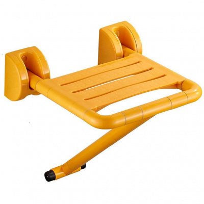 Сиденье для душа откидное 5W012-Y желтое Dikalan фото в интернет-магазине Русалия