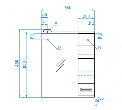 Комплект мебели Ирис 65 Style Line фото в интернет-магазине Русалия