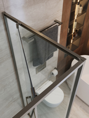 Душевой уголок CEZARES LUX-AH-FS-1-70/90-C-GM фото в интернет-магазине Русалия