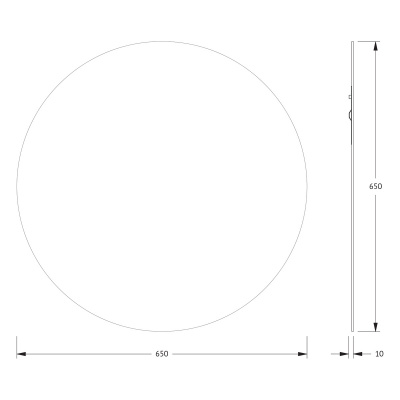 Зеркало настенное Primary EVOFORM D65 см, BY 0042 фото в интернет-магазине Русалия