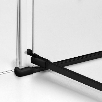 Дверь в нишу NEW TRENDY AVEXA BLACK 130x200 EXK-1556 (черный) фото в интернет-магазине Русалия