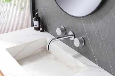 Смеситель ABBER Wasser Kreis AF81122 для раковины скрытого монтажа, хром фото в интернет-магазине Русалия