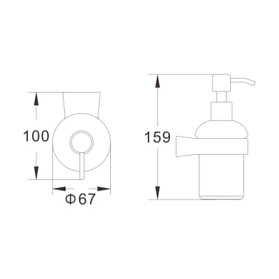 Дозатор жидкого мыла Shevanik SG5744C, белый фото в интернет-магазине Русалия