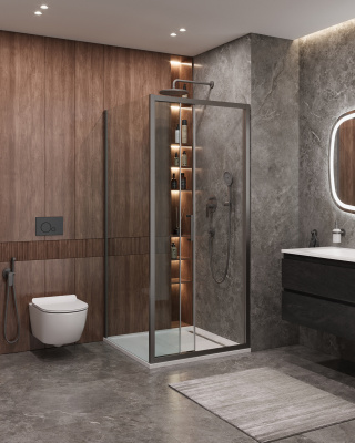 Душевой уголок CEZARES MOLVENO-AF-31-90-C-GM-IV фото в интернет-магазине Русалия