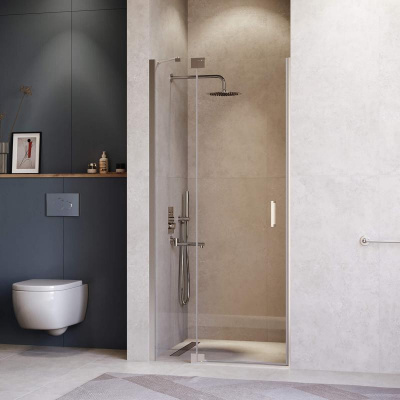 Душевая дверь RGW HO-014 1300, стекло прозрачное, профиль хром фото в интернет-магазине Русалия