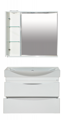 Зеркальный шкаф Элвис 85 левый П-Элв-01085-011Л Misty фото в интернет-магазине Русалия