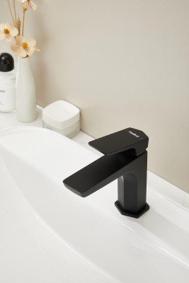 Смеситель для раковины HAIBA черный (HB10726-7) фото в интернет-магазине Русалия