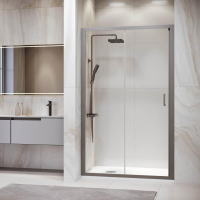 Душевая дверь RGW PA-14Gr 1000, стекло прозрачное, профиль серый фото в интернет-магазине Русалия