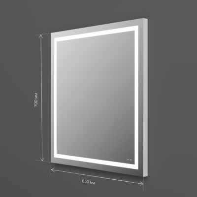 M91AMOX0651WG Универсальное зеркало настенное с контурной LED-подсветкой, 65 см Am.Pm фото в интернет-магазине Русалия