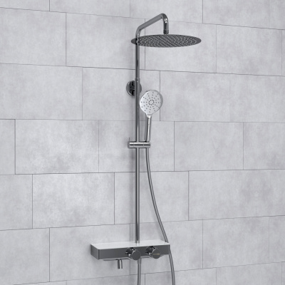 A113.116.127.CH Thermo Душевой комплект с термостатическим смесителем Wasserkraft фото в интернет-магазине Русалия