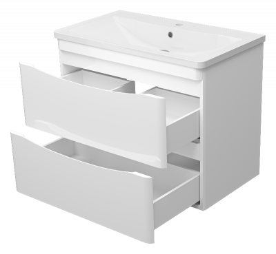 Тумба Атлантик 80 подвесная с раковиной Misty Атлантик 80 Misty фото в интернет-магазине Русалия