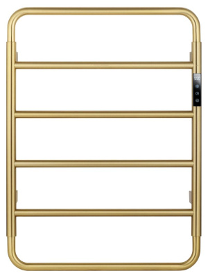 Полотенцесушитель электрический WONZON & WOGHAND WISMAR, Брашированное золото (WW-AL201-BG) фото в интернет-магазине Русалия