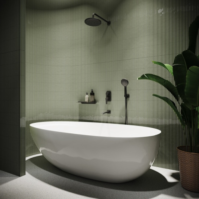 Встраиваемый смеситель с тремя выходами, черный матовый, Ray, IDDIS (RAYBL00i68) фото в интернет-магазине Русалия