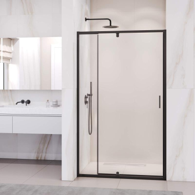 Душевая дверь RGW PA-008B 1000, стекло прозрачное, профиль черный фото в интернет-магазине Русалия