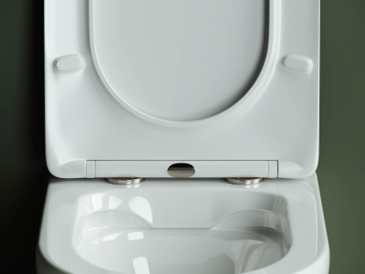 Унитаз подвесной безободковый HIGHLIGHT CN1804 с сиденьем микролифт Ceramica Nova фото в интернет-магазине Русалия