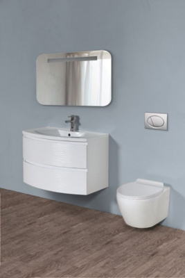 Унитаз подвесной безободковый Prospero BB507B/BB2020SC с сиденьем-микролифт Belbagno фото в интернет-магазине Русалия