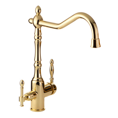 Смеситель для кухни под фильтр Venezia 30639 золото Veragio фото в интернет-магазине Русалия