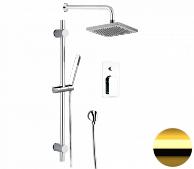 Душевая система Remer Infinity I09S07ODO, золото глянцевое фото в интернет-магазине Русалия