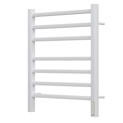 Полотенцесушитель электрический Point Вега PN71856W П7 500x600, диммер справа, белый фото в интернет-магазине Русалия