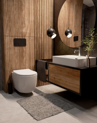 AQM5004 Раковина настольная с отверстием под смеситель. 590х430х120 фото в интернет-магазине Русалия