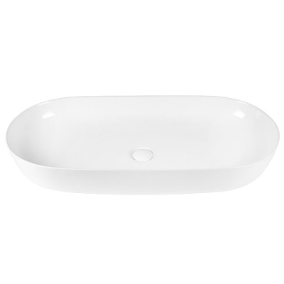 BOND S51-800 Раковина накладная 80*40*13,5см овальная белая фото в интернет-магазине Русалия