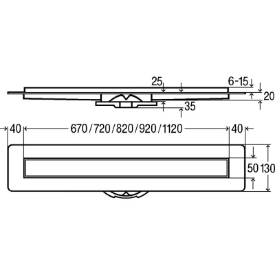 Душевой лоток 800 мм Advantix Set с решеткой под плитку ER13 753214 (модель 4983.20) Viega фото в интернет-магазине Русалия
