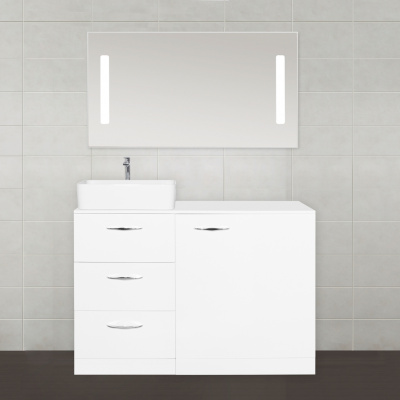 Тумба со столешницей Берн 120 под стиральную машину Style Line фото в интернет-магазине Русалия