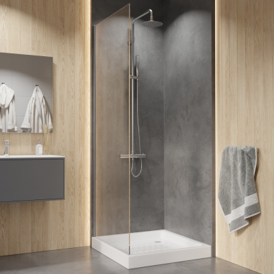 Душевой поддон керамический квадрат 900x900 фото в интернет-магазине Русалия