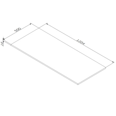 M8FST1200OF Func, Столешница, 120 см, цвет дерево текстурир-ое Am.Pm фото в интернет-магазине Русалия