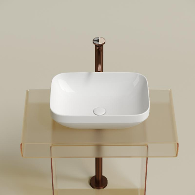 Умывальник чаша накладная прямоугольная Element 500*359*145мм CN6055 Ceramica Nova фото в интернет-магазине Русалия