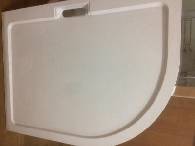 Душевой поддон из искусственного камня GWS-31 90х90 полукруг RGW фото в интернет-магазине Русалия