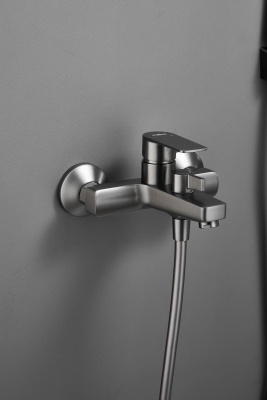 Смеситель для ванны HAIBA цвет: оружейная сталь (HB60719-3) фото в интернет-магазине Русалия