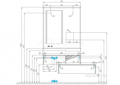 Зеркало AQUATON Сакура 100 1A235102SKW80 фото в интернет-магазине Русалия