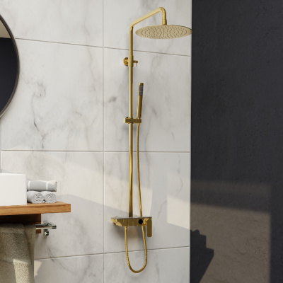 Душевая система SP-33G золото RGW фото в интернет-магазине Русалия