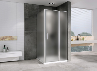 Душевой уголок ABBER Sonnenstrand AG04100MS-S75M 75х100 прямоугольный, профиль хром, матовое стекло фото в интернет-магазине Русалия