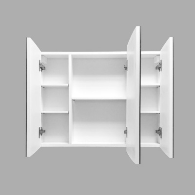 COMFORTY. Зеркало-шкаф "Лаура-75-3" белый фото в интернет-магазине Русалия