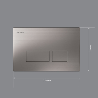 I047031 Pro S, клавиша для инсталляции пневматическая, пластик, матовый никель фото в интернет-магазине Русалия