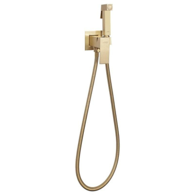 Гигиенический душ со смесителем встраиваемый Hansberge H3077MG, матовое золото фото в интернет-магазине Русалия