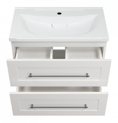 Тумба Марта 70 подвесная (белая) с раковиной Misty EVVA 70 Misty фото в интернет-магазине Русалия