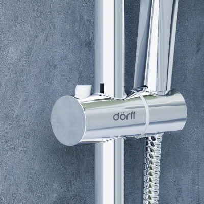 D0712000 Norma душевая система  с квадратными лейками, хром фото в интернет-магазине Русалия