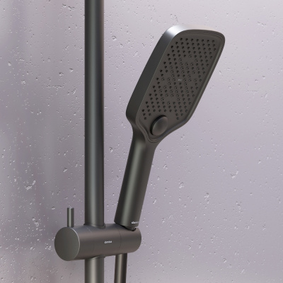 953020300 Gala ручной душ, квадрат 3 функции, черный фото в интернет-магазине Русалия